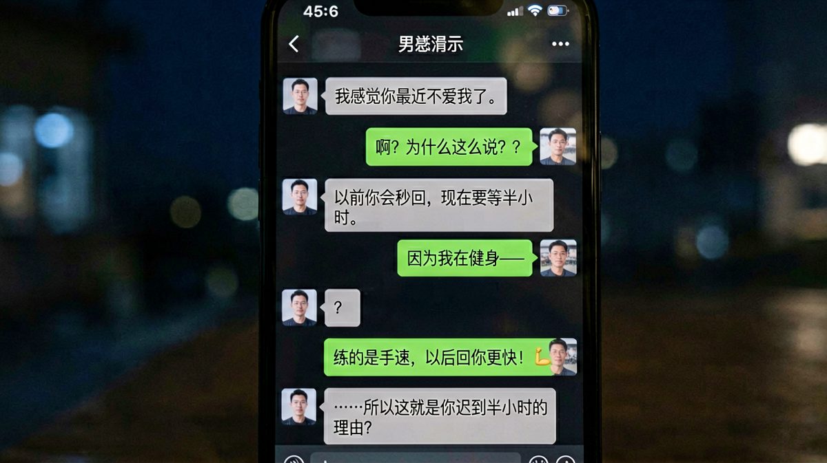 健身借口被识破后的尴尬瞬间