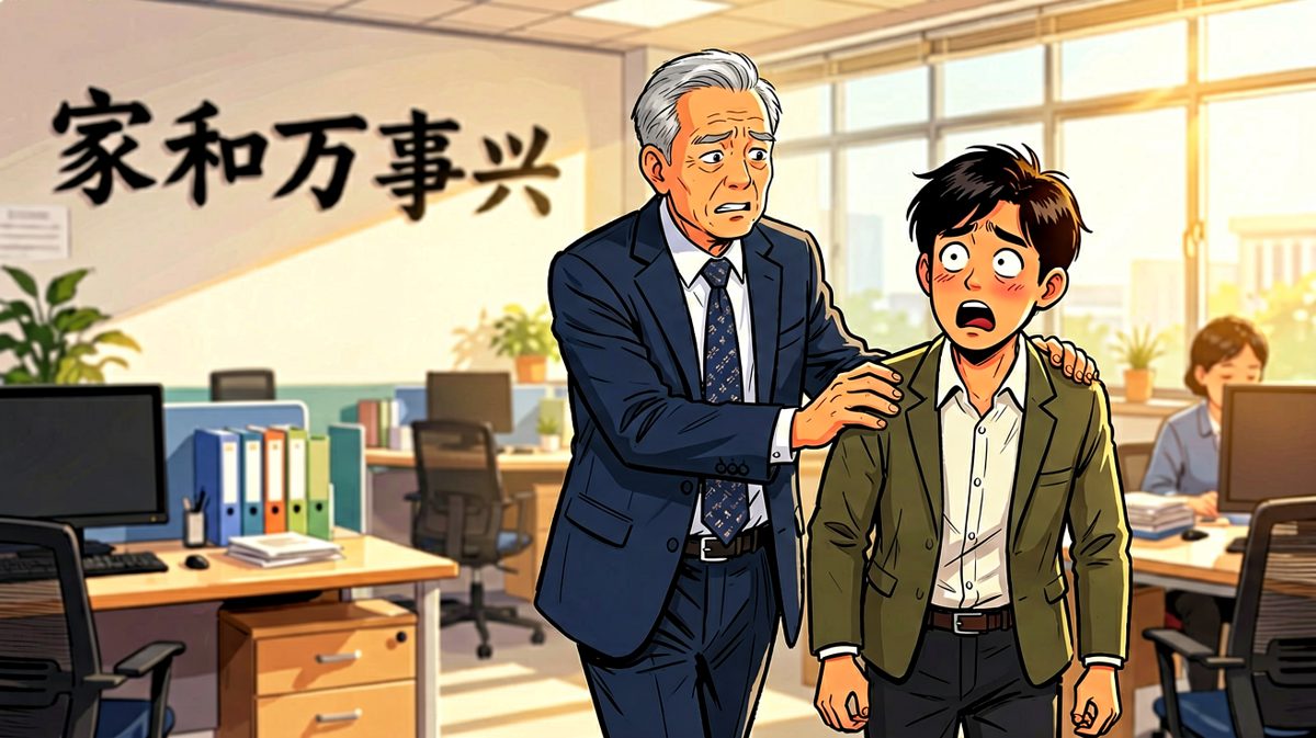 老板接着说：既然是家，就别在外面休息了，加班吧！