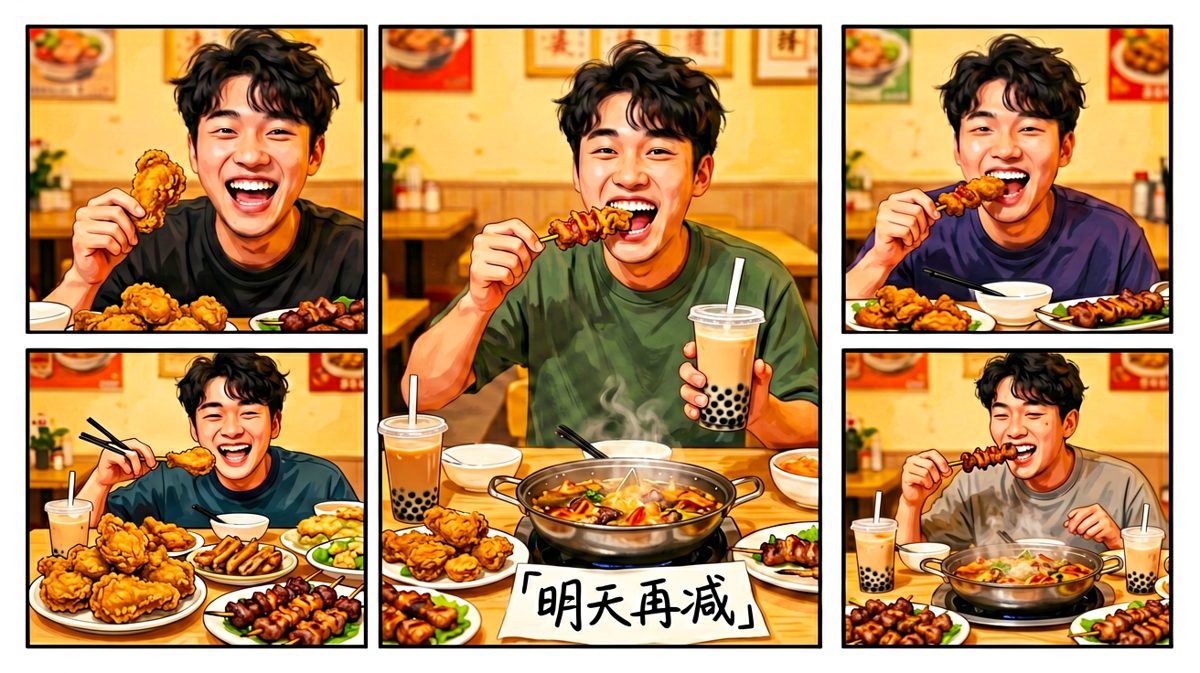 第三天……朋友说先庆祝一下。