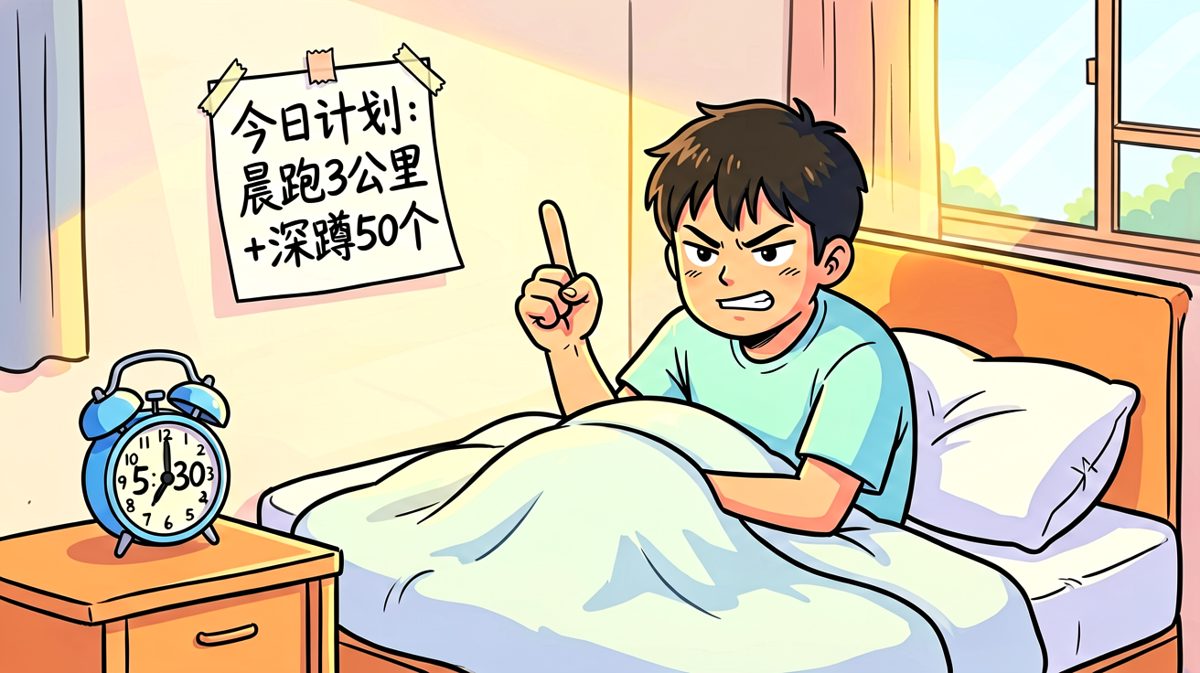 天还没亮，雄心壮志已燃起。