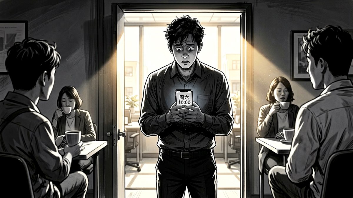 冲到公司才发现——今天是周六！