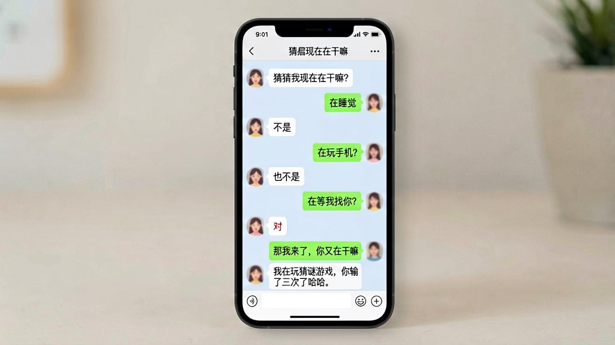猜谜游戏玩到最后，她自己先露馅了