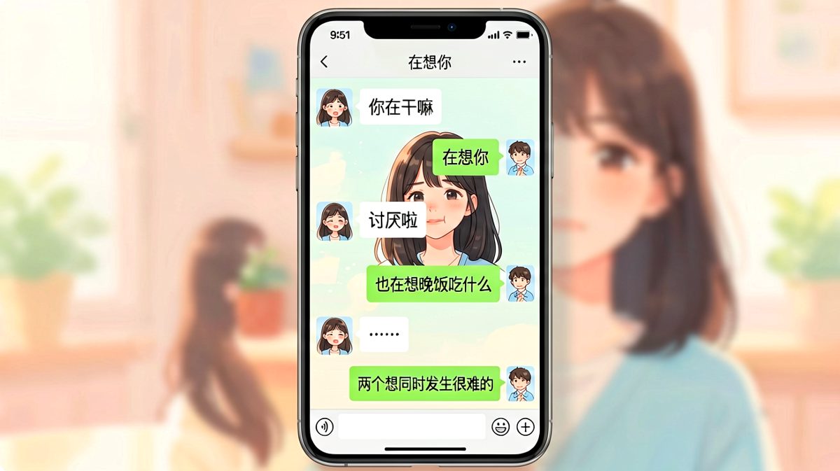 一心二用：想你这件事确实很忙我只有半天假