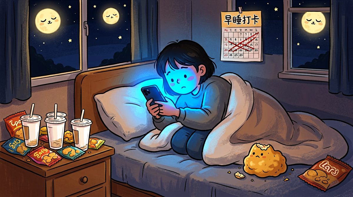 深夜三点还在刷手机的人，不是在等谁的消息，只是在跟困意进行殊死搏斗