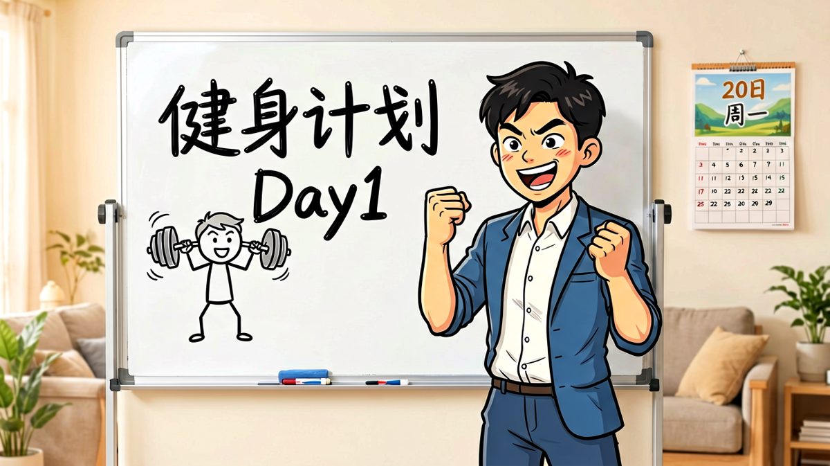 雄心壮志的健身计划正式开启
