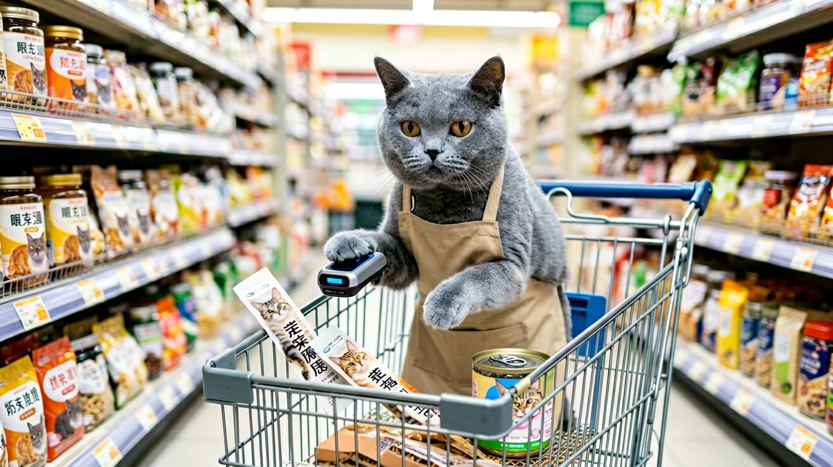 猫咪开超市：扫码成功，您买的猫条共88元。