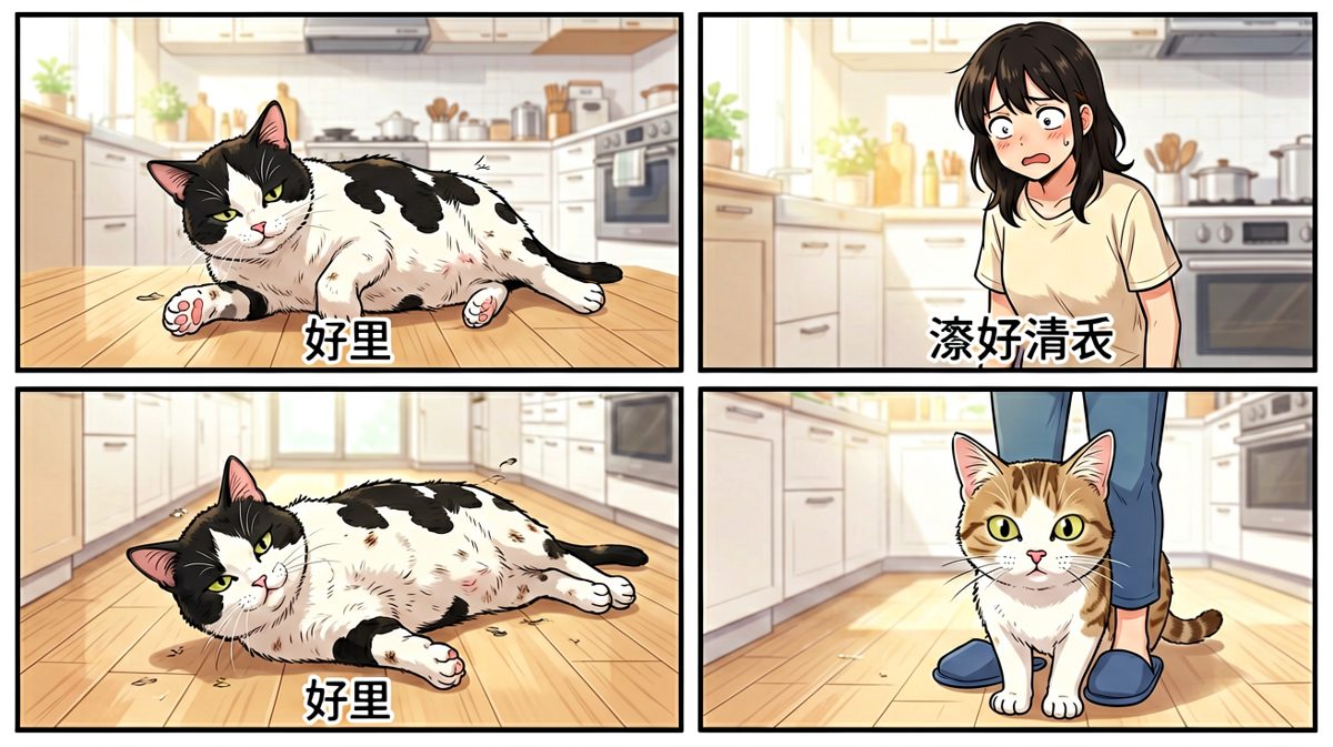 只要我躺得够快，铲屎的就叫不动我