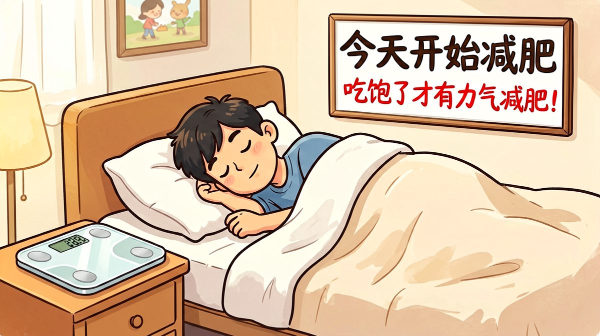 减肥？明天再说吧，先睡一觉！