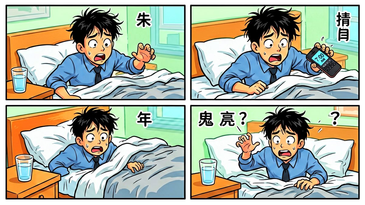 惊醒看时间：才7点！要迟到了！