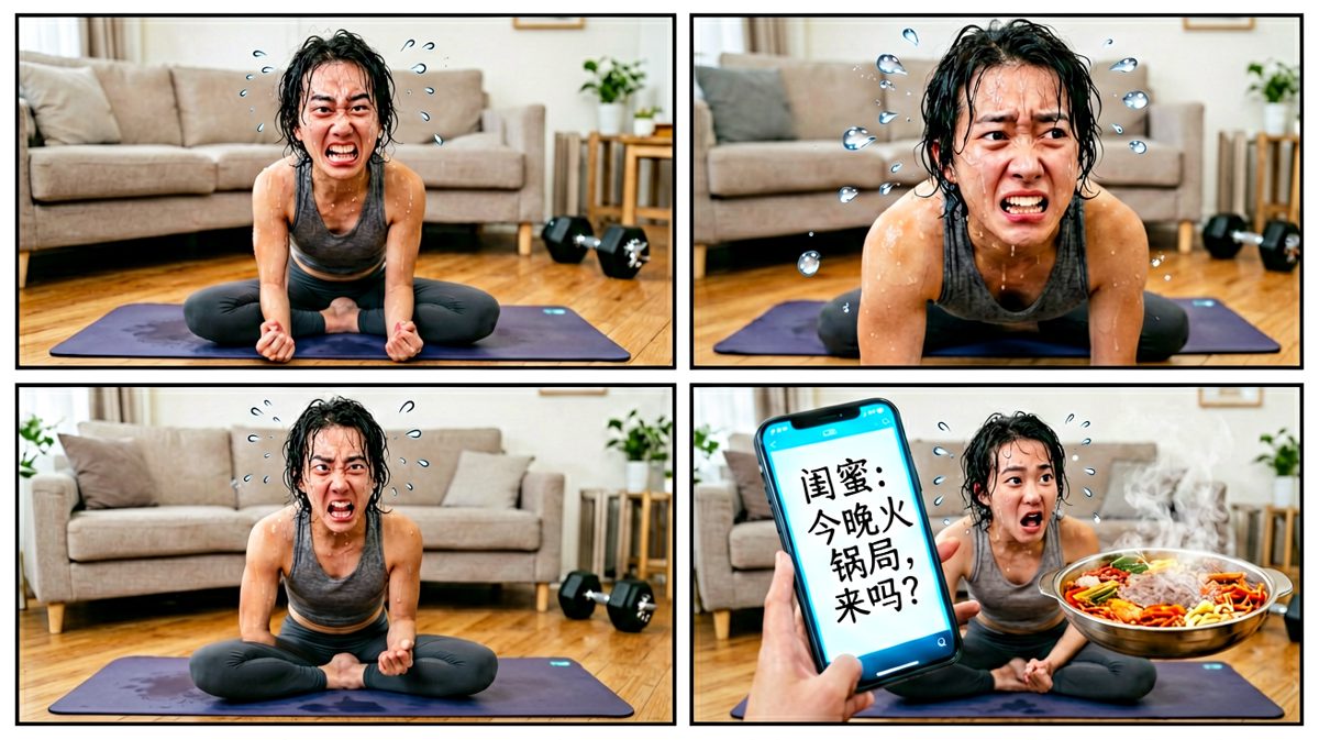 健身还没开始，火锅邀约已至
