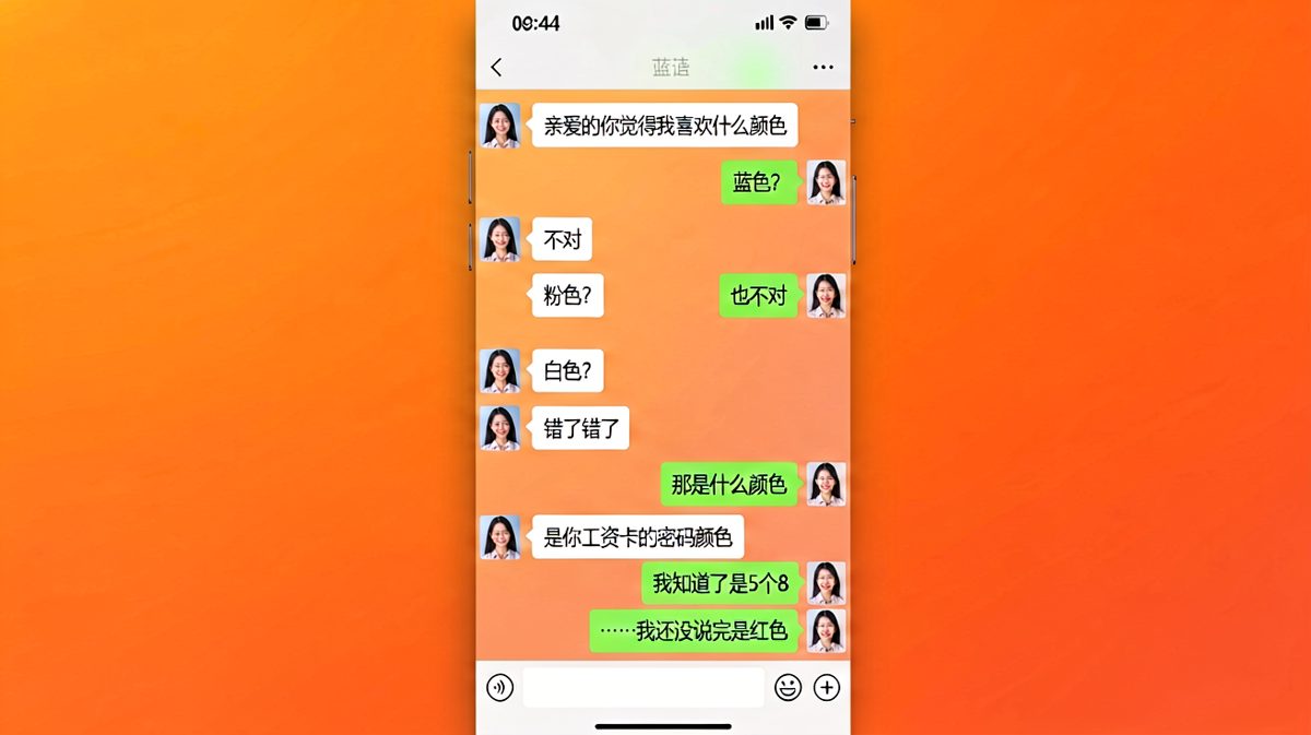 猜颜色猜到怀疑人生，真相却是工资卡密码这种硬核答案