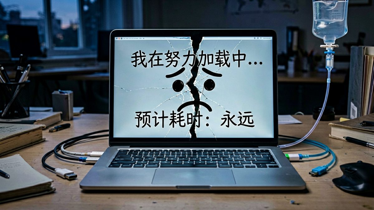 电脑：别催了，再催就蓝屏了