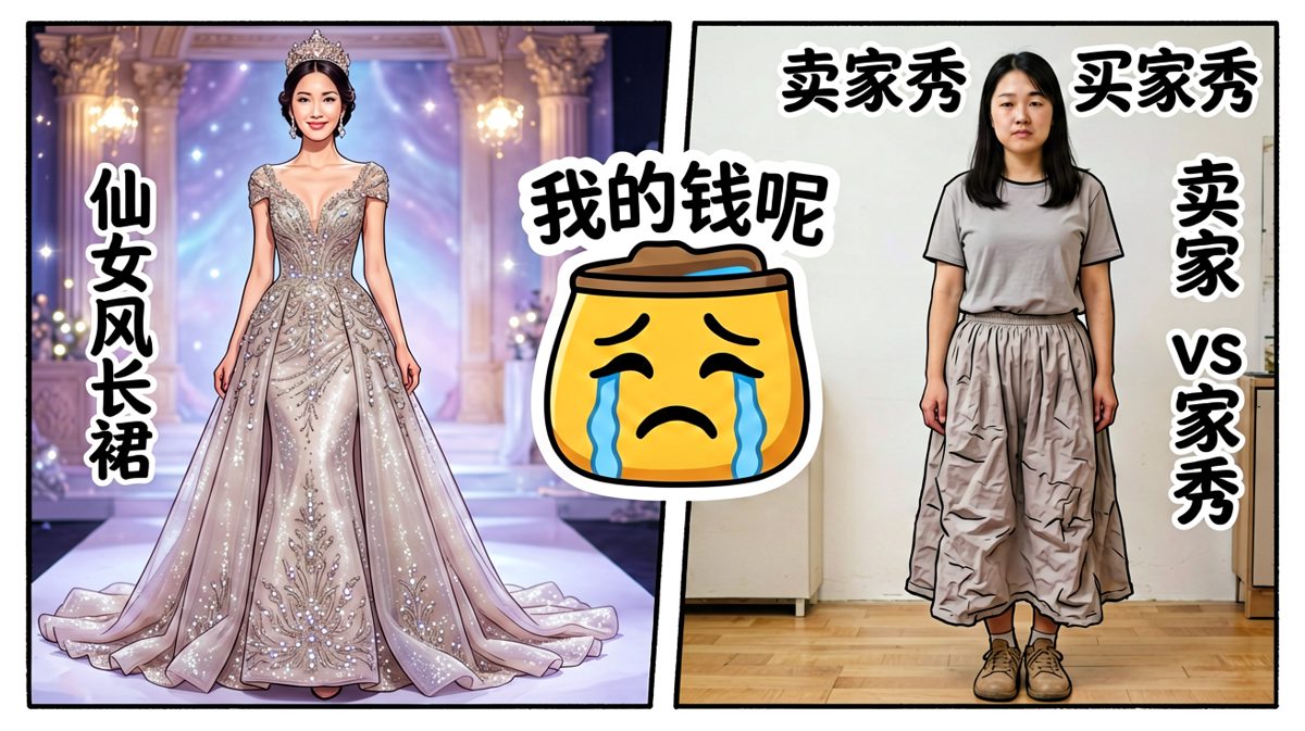 买之前：我是仙女；买之后：我是谁我在哪