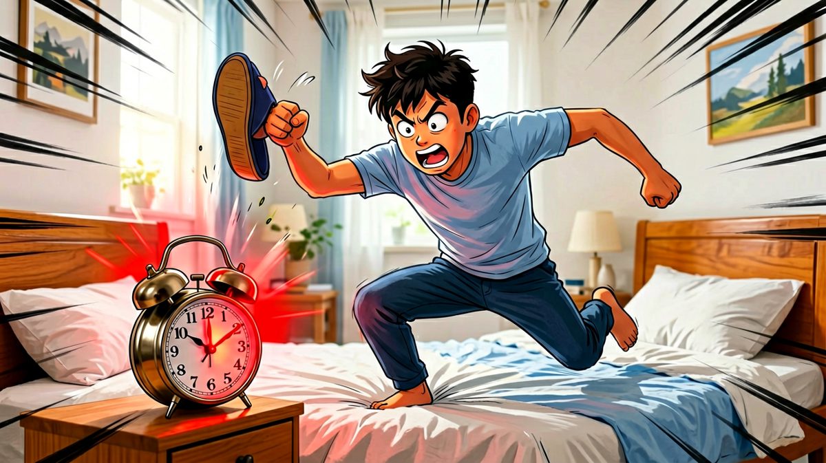 第三天，我忍无可忍，决定正面hardcore对决闹钟，誓要赢得这场战争。
