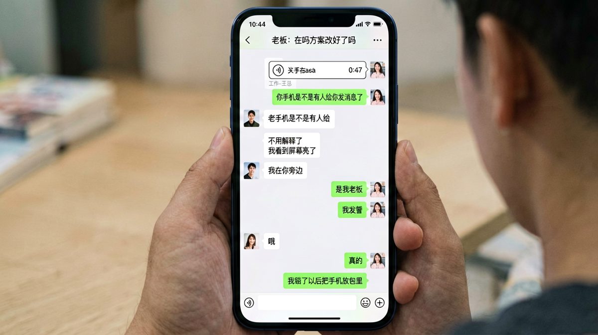 被怀疑偷看手机时，说真话也显得像在狡辩