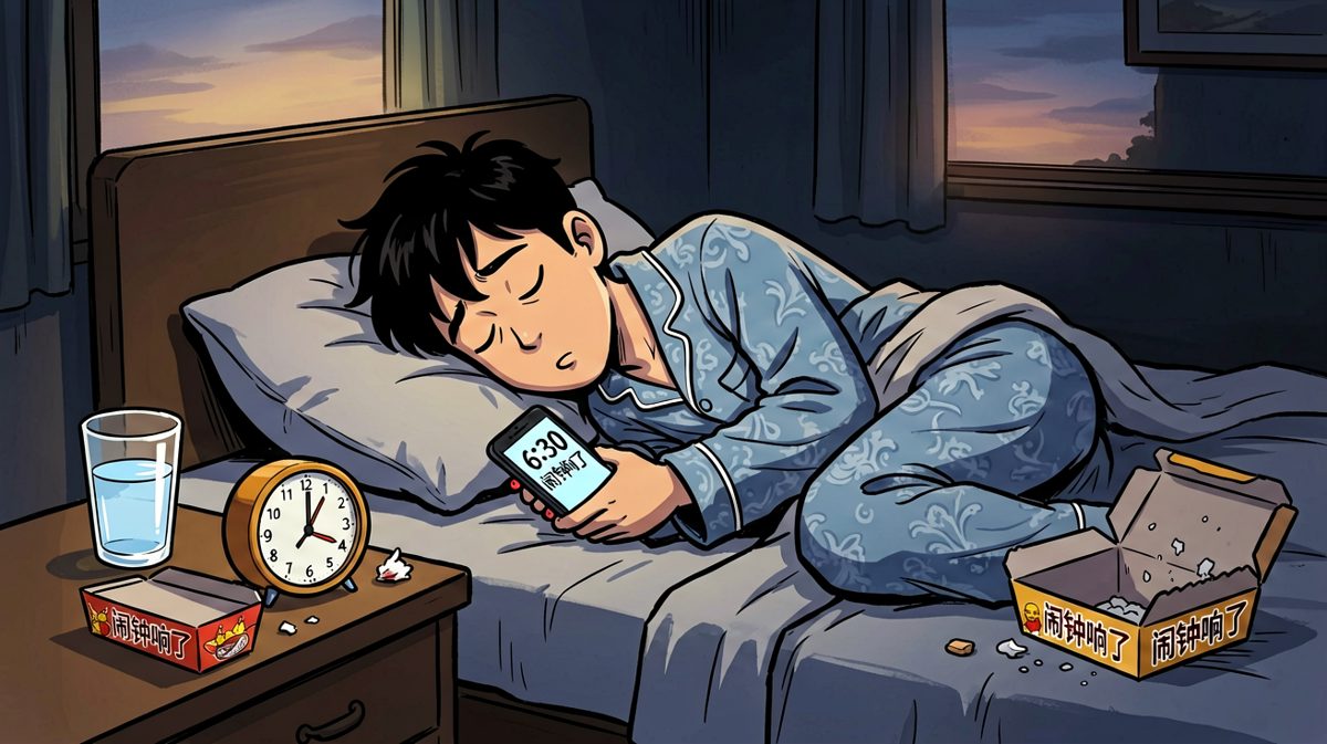 闹钟响了，但人已经摆烂。