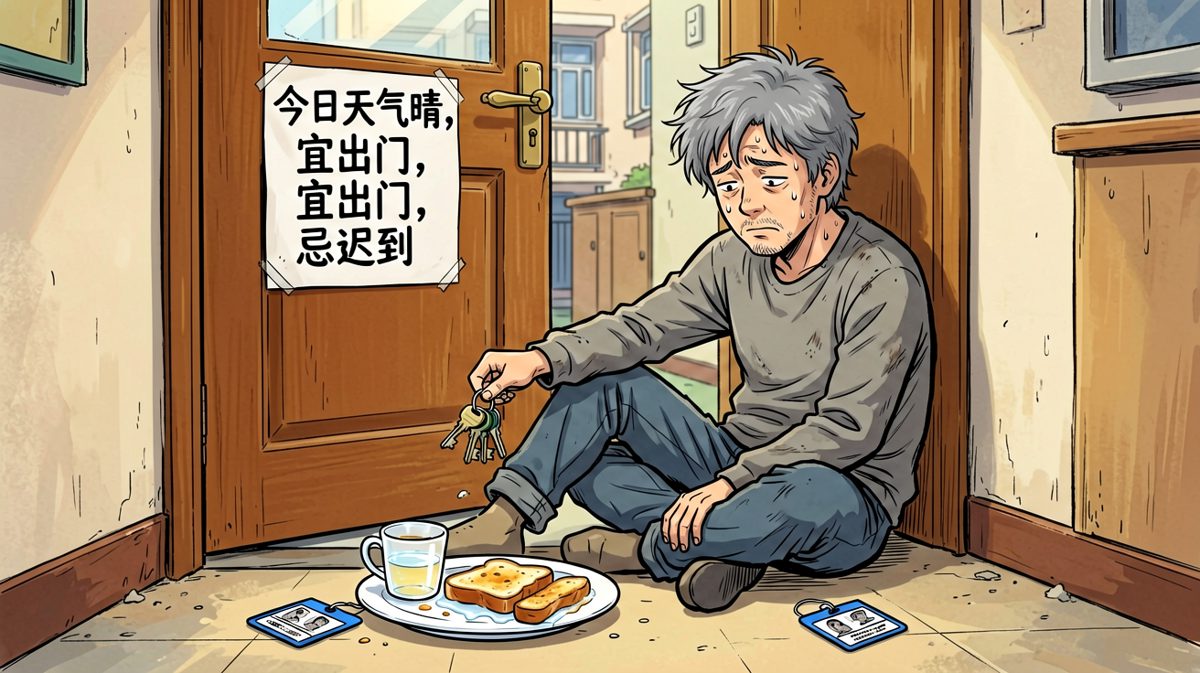门没锁，但我已经输了。