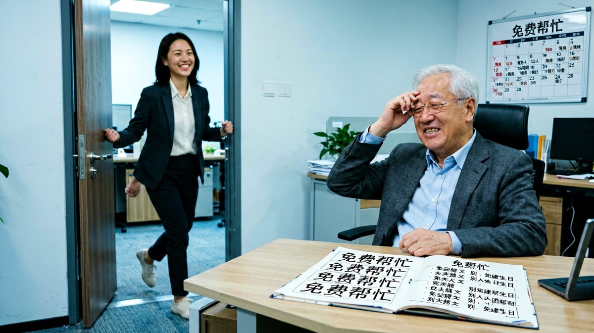 女员工欢天喜地抱走一堆'大项目'，老板瘫在椅上：'终于把她支走了，周末清静了……'
