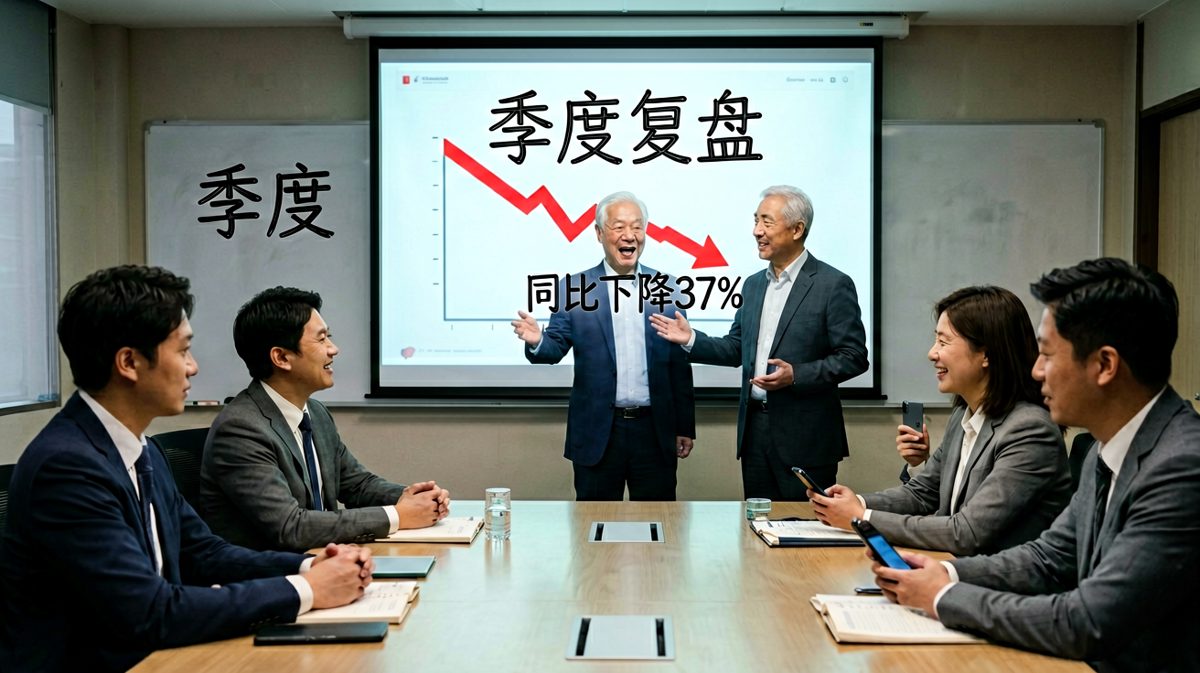 老板激情演讲：'虽然数据不好看，但我相信大家的努力，公司明年一定会……'