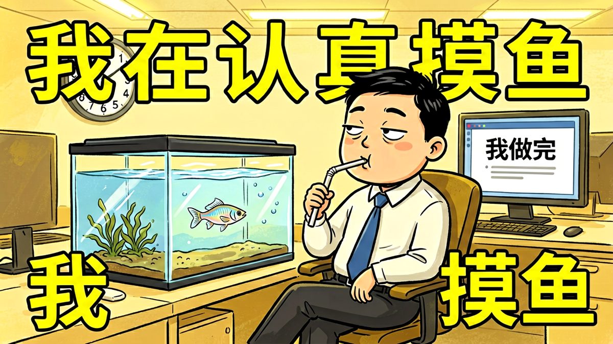 摸鱼进行时，领导走过时我比谁都忙