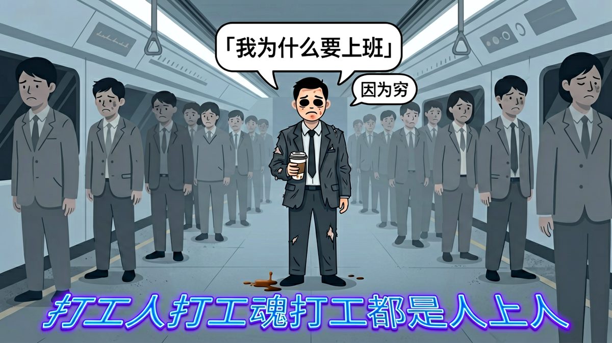 每天叫醒我的不是梦想，是贫穷