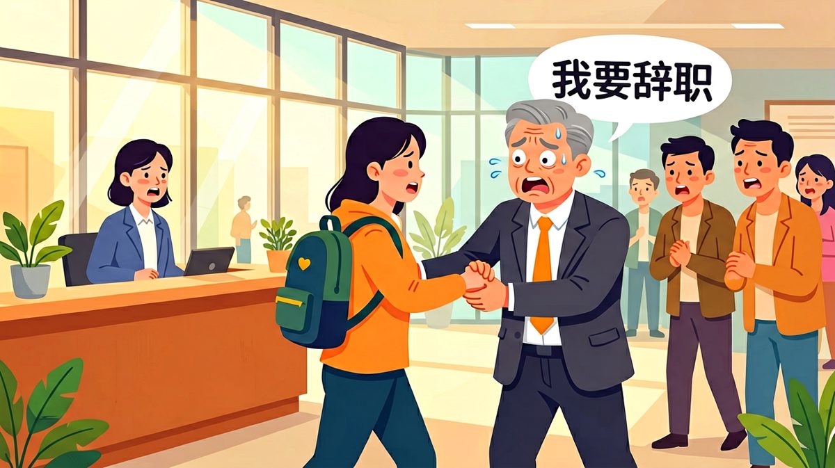 员工说"我要辞职去创业"，老板脸色大变冲过来拉住他的手说"别走！你走了谁帮我写周报！"，反转：老板最舍不得的不是人才是写周报的工具人。