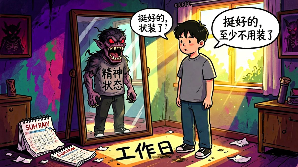 每天起床的第一件事：确认自己没有疯