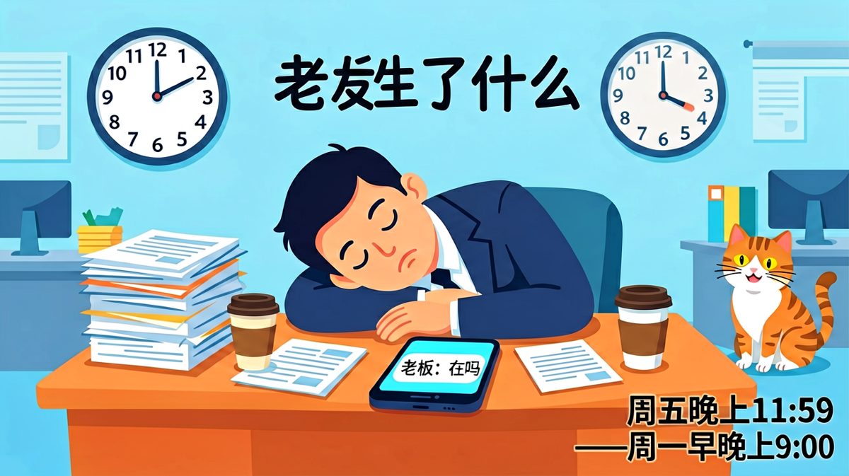 周五下班的我 vs 周一上班的我