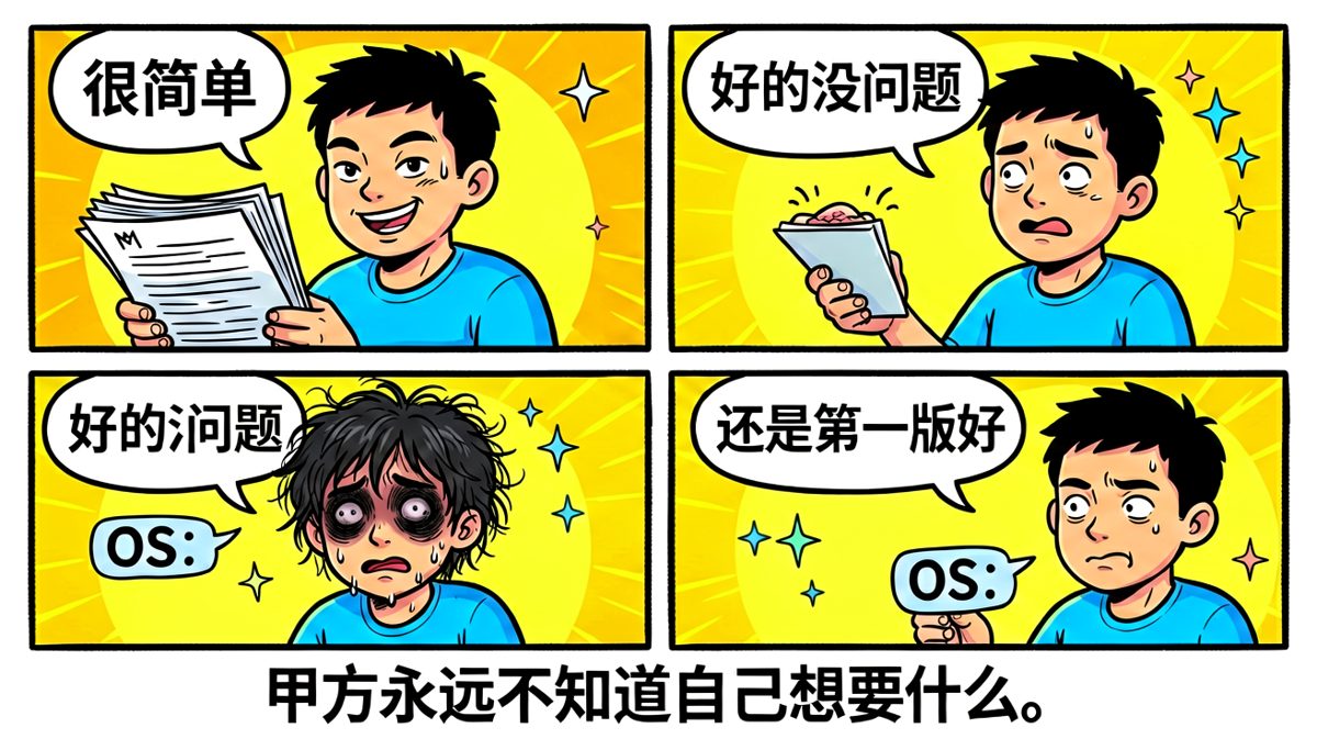 甲方改需求の轮回