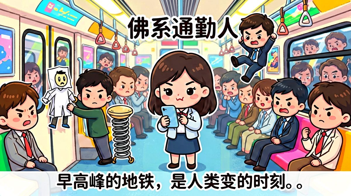 早高峰地铁·人类变形记