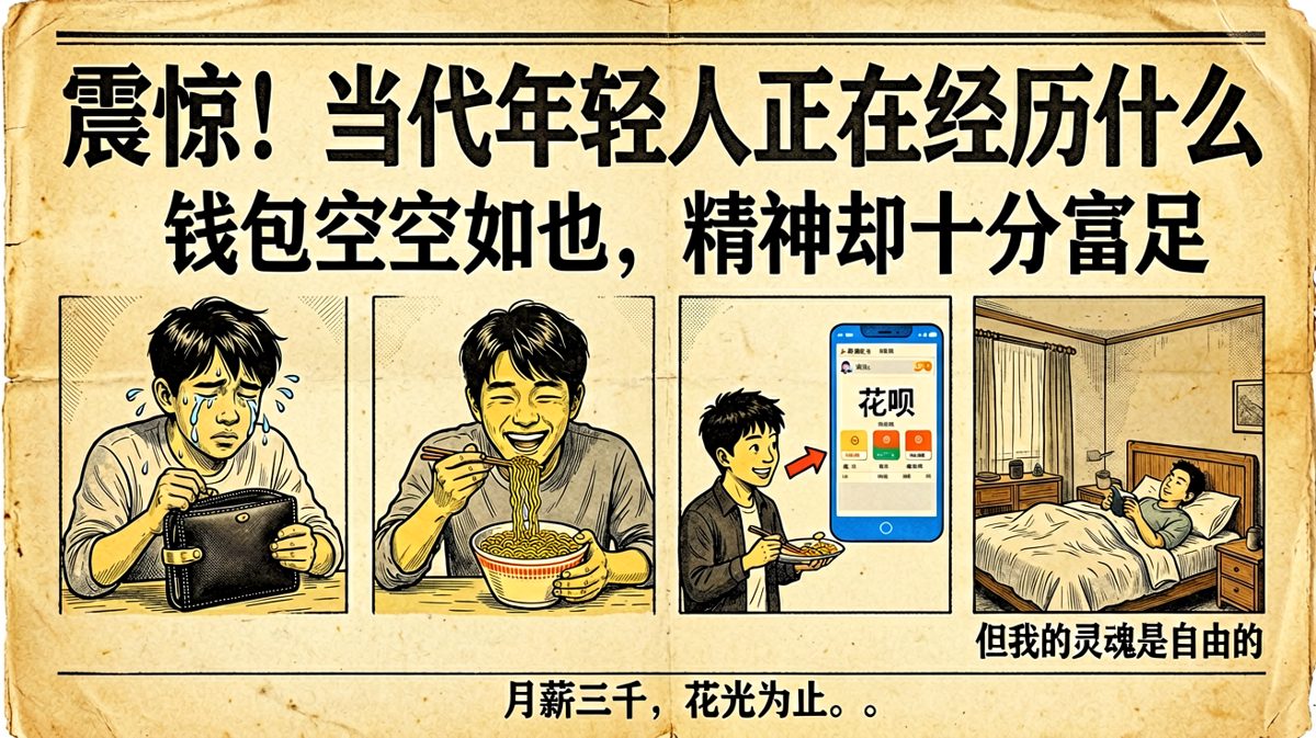 当代年轻人真实生活写照