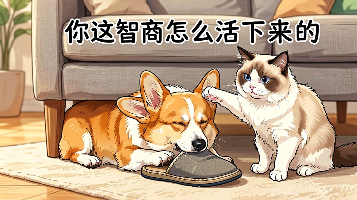 柯基：我没偷我只是在帮拖鞋进行心理建设