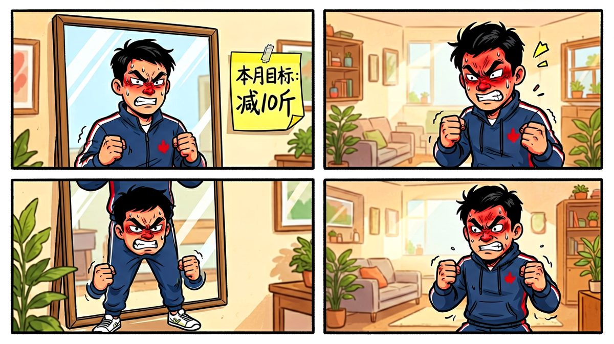 立誓减肥的豪言壮语