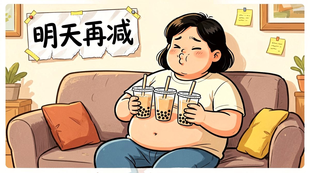 明天一定减肥