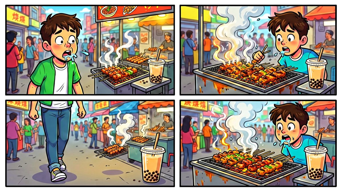 无法抗拒的美食诱惑