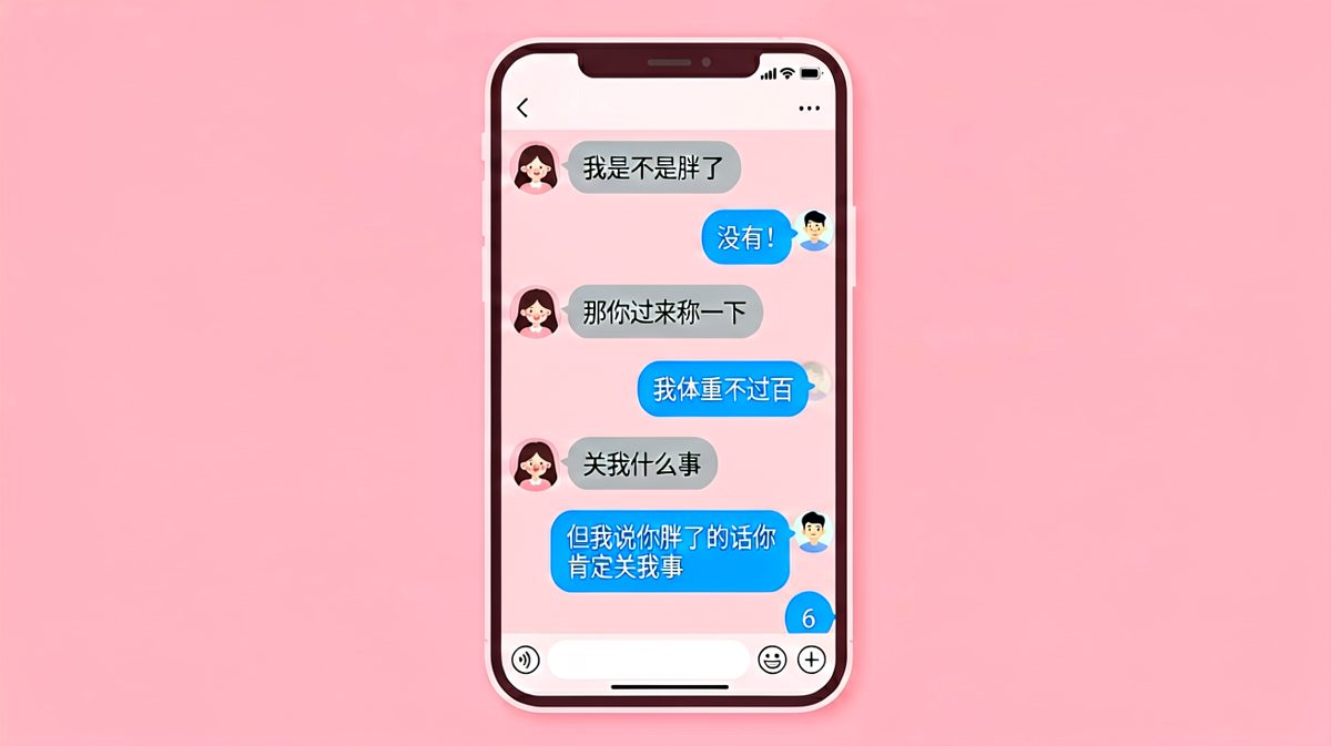 男生用逻辑满分的方式避开了送命题