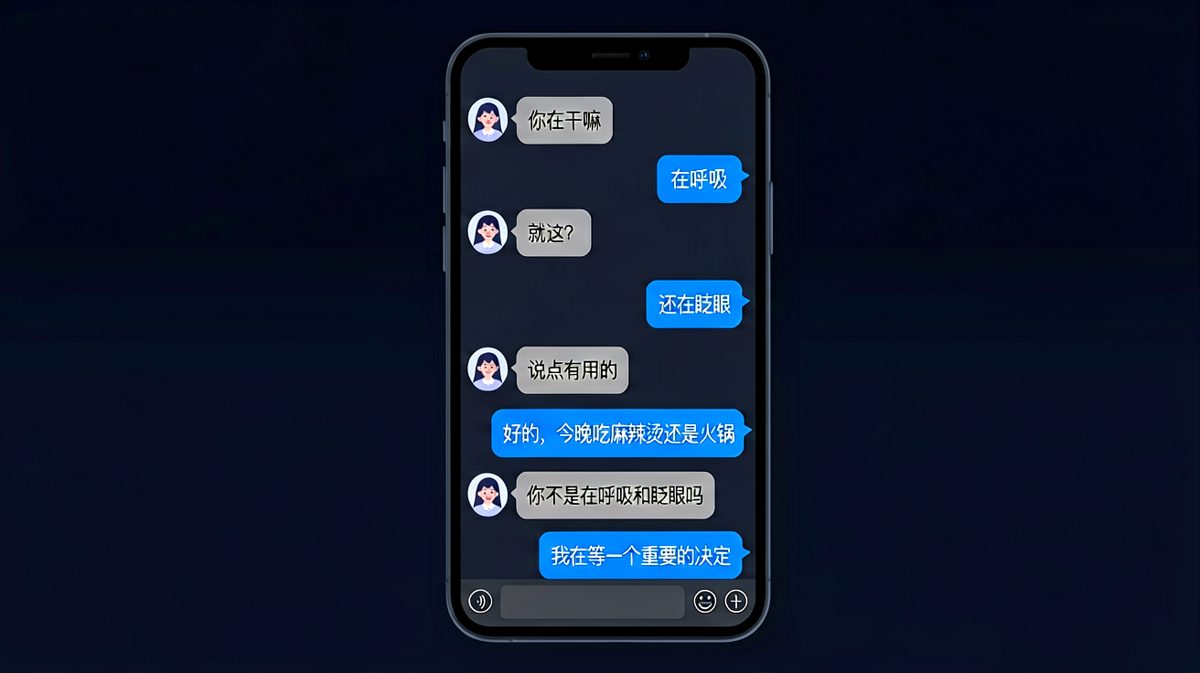 用最淡定的语气问最重要的问题
