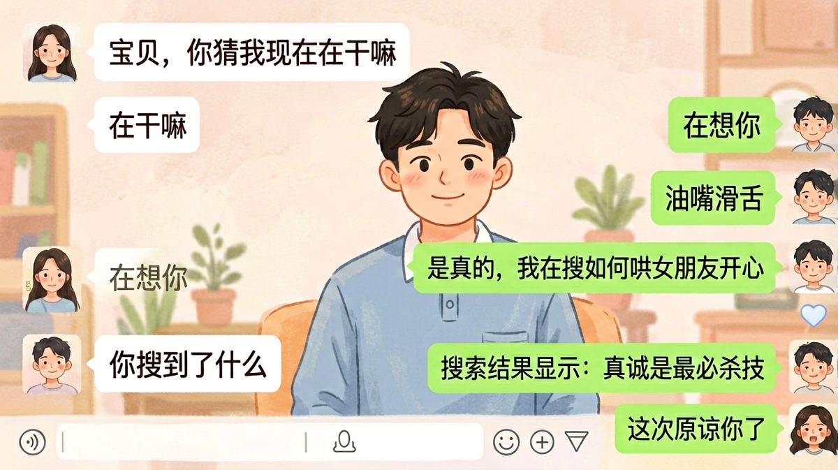 抄作业哄女友，意外成功了