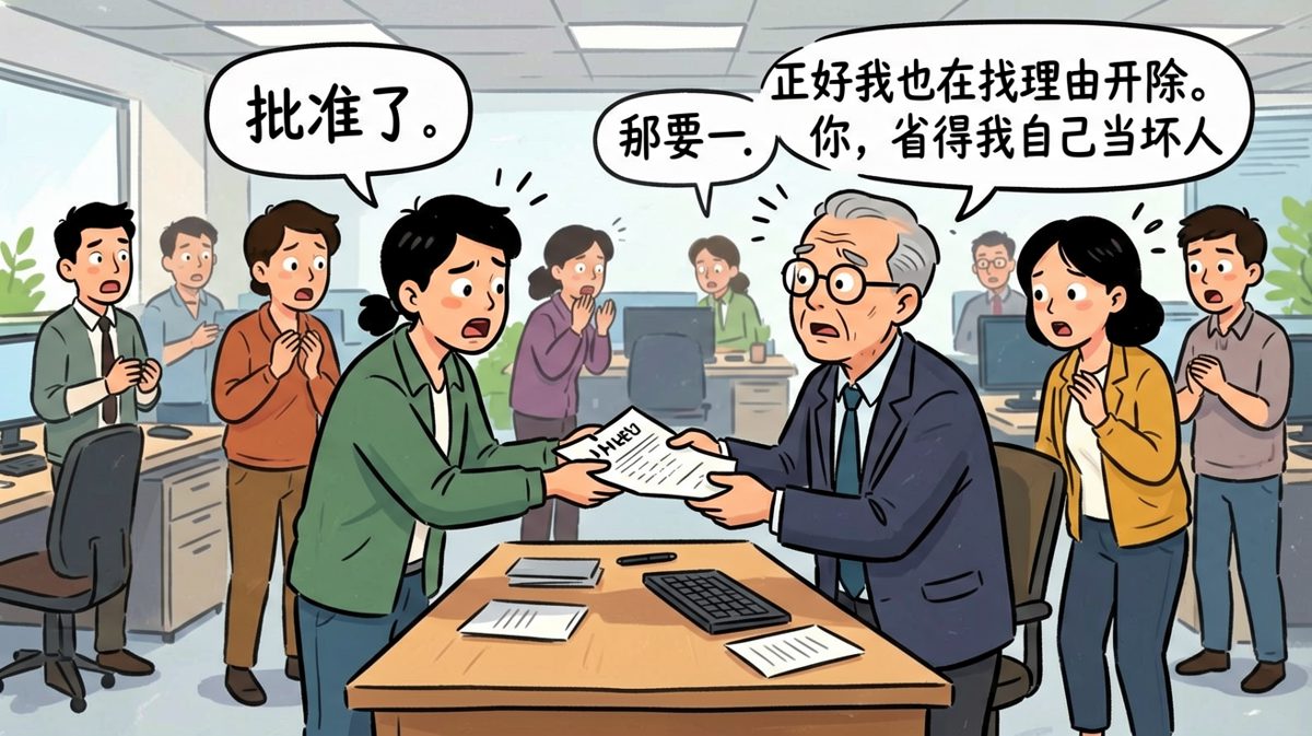员工：我要辞职！老板：批了，正好我也想找理由开除你。