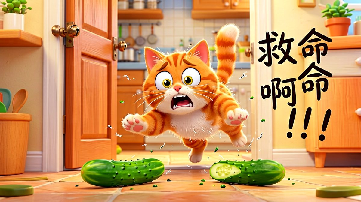 猫：一条黄瓜毁我一生