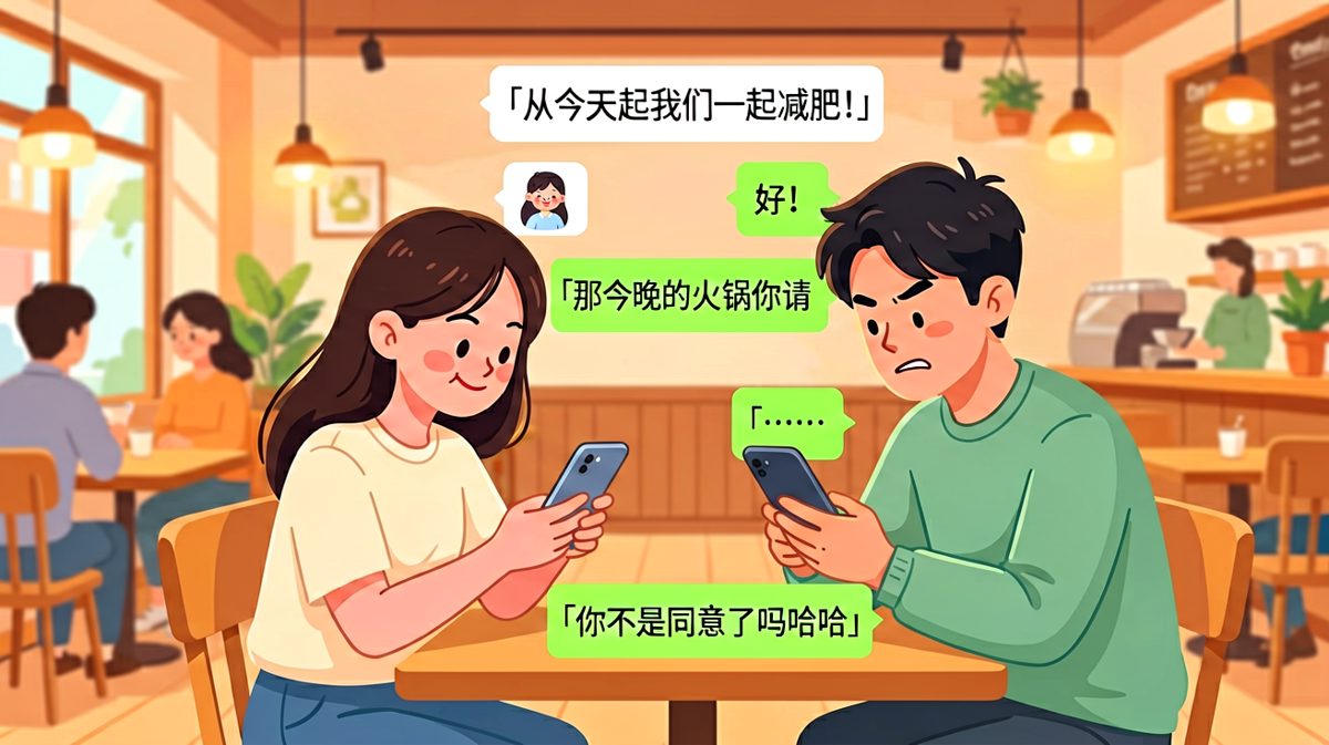 说好一起减肥，结果火锅AA算谁的？