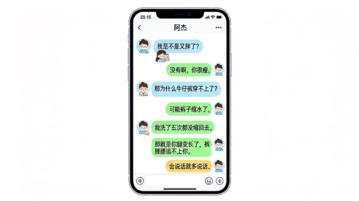 腿长背锅，裤腰认输。