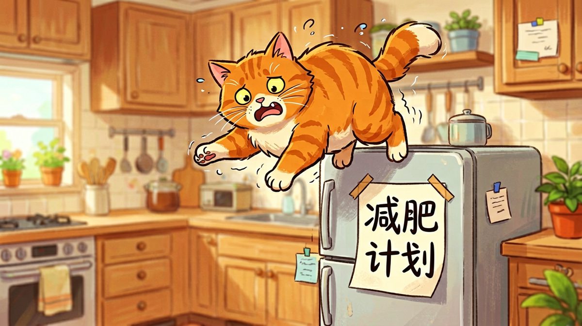 猫：我以为我能行，直到重力给了我上了一课。