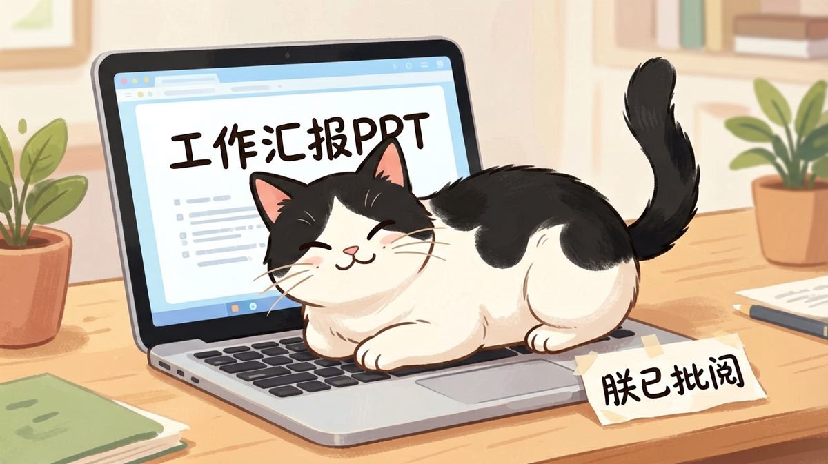 猫：你的工作再忙，也得先侍奉朕。
