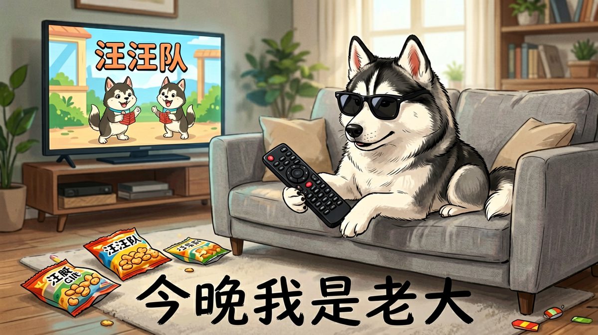 狗：铲屎的退下吧，这个家今天我做主。