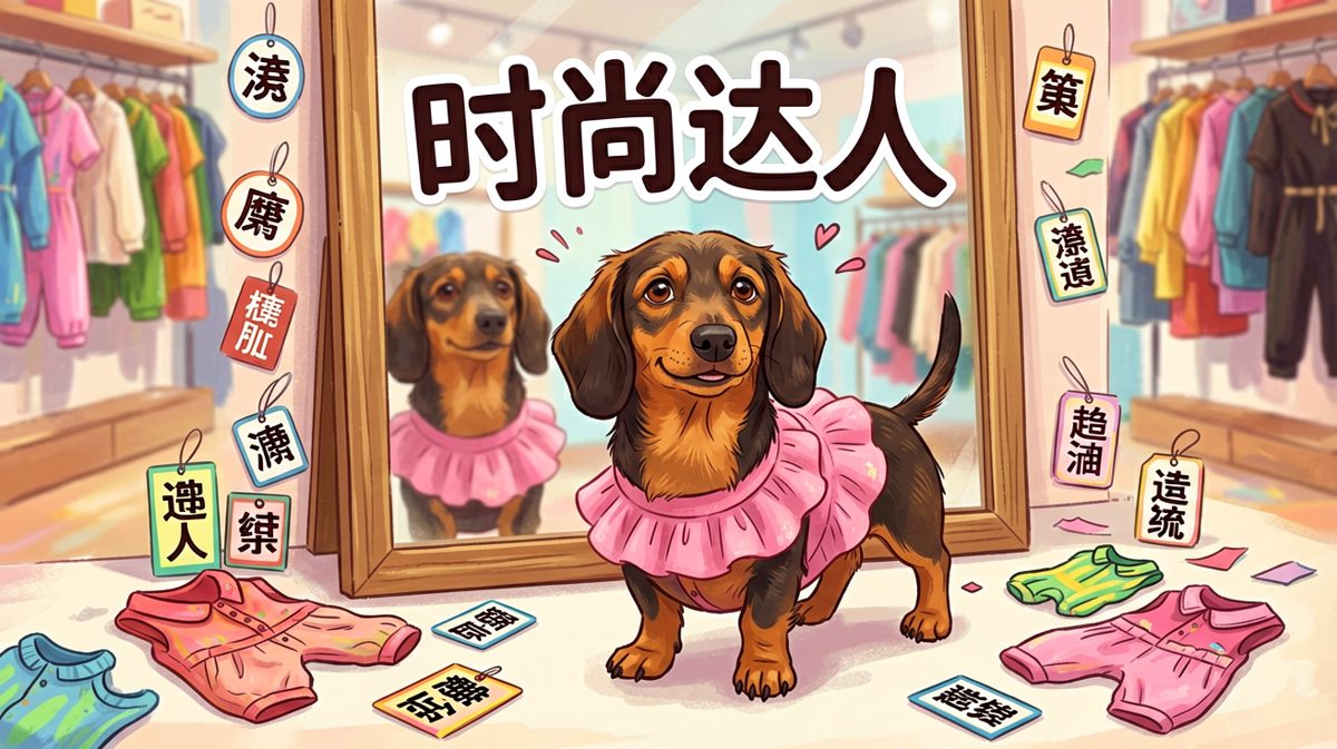狗：不是我不想穿，是这身材不允许我低调。