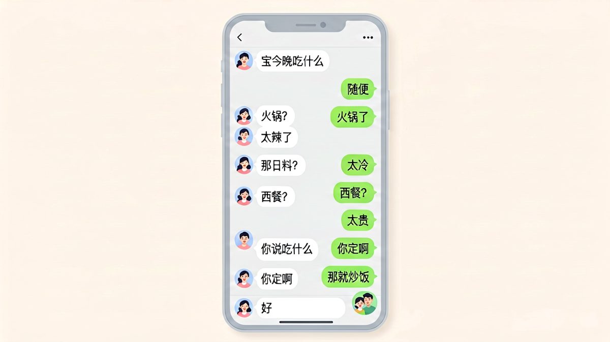 点外卖永远在'随便'和'你定吧'之间无限循环