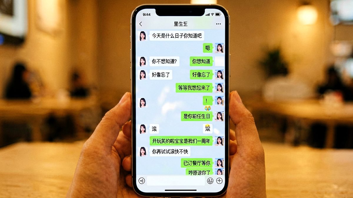 纪念日危机靠一张嘴化解，但差点就凉了