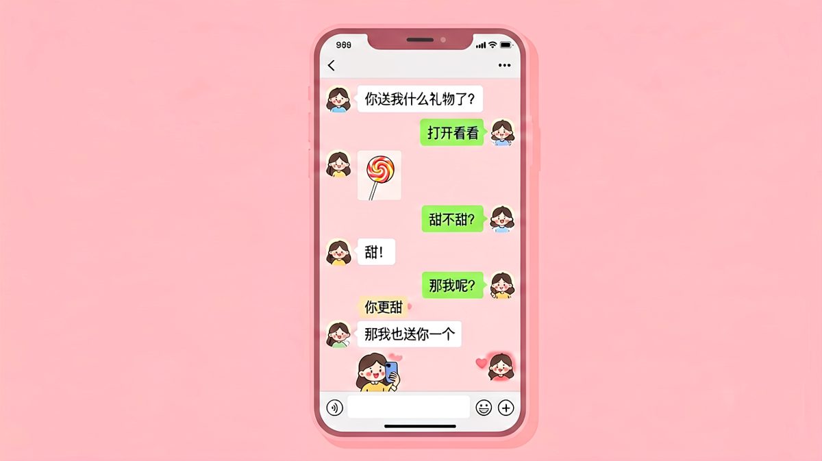 送礼物神反转：棒棒糖换来自拍，男生直接脸红