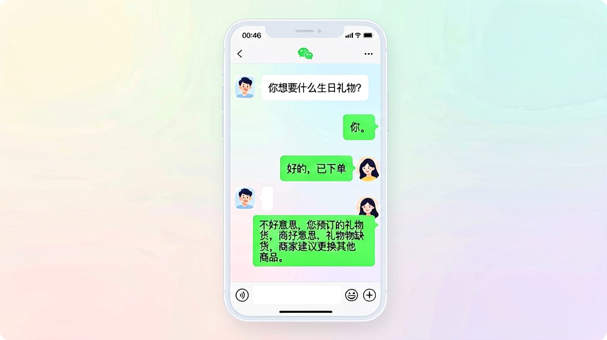 「我想要你」被当成网购订单了